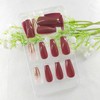 24Pcs Medium Coffin Nails Press ons Fall Press on Nails
