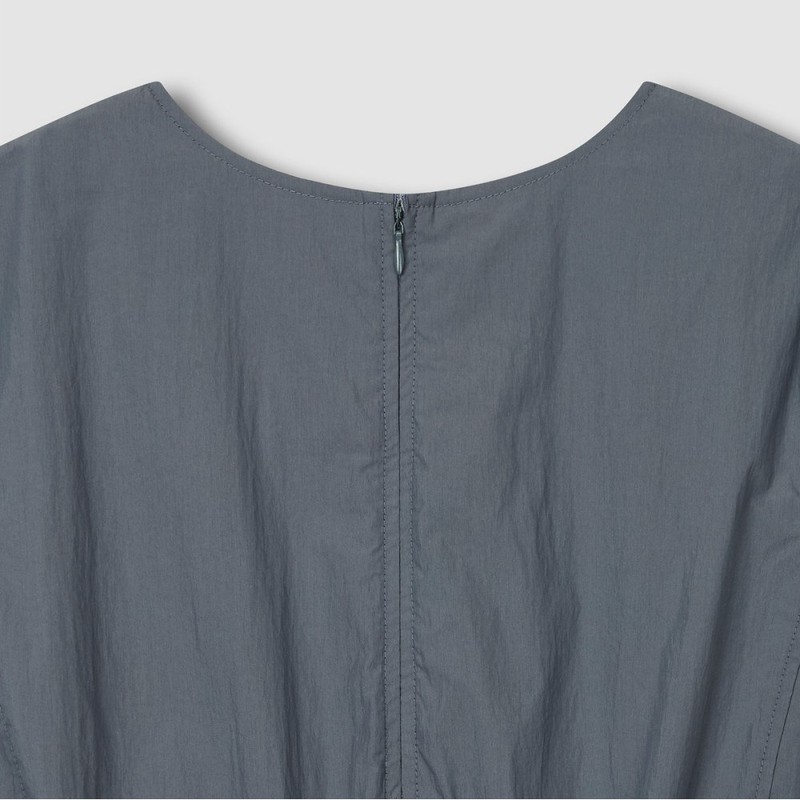 JAJU [JAJU] Women's Rustling String Dress_Blue Gray