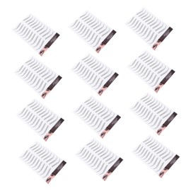 NOLITOY Natural Look False Eyebrows Stickers 12 Sheets Waterproof Easy to Apply Instant Full Brows Essential for Women's Makeup Collection