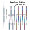 Nail Art Dotting Tool, 4PCS Stainless Steel Dotting Pens with