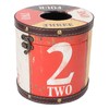 Retro Tissue Box Cylindrical Fashionable PU Leather Wooden Napkin Storage