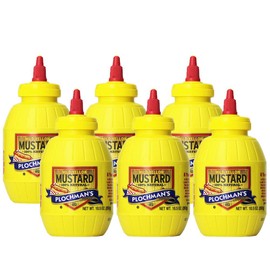 Plochman's Original Mild Classic Yellow Mustard, 10.5 Oz (6 Pack), 63 Oz