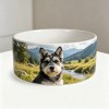 Porcelain Pet Vessel Bowl Ceramic Dog Dish 15cm 18cm Sturdy