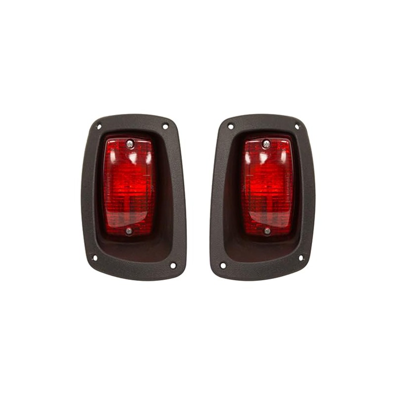 Red Hawk LGT-372 Taillights Compatible With/Replacement For E-Z-GO RXV 12V-48V