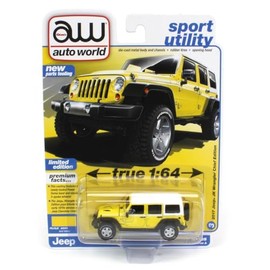 Auto World 1/64 Sport Utility 2022 Release 3A 2017 Jeep JK Wrangler 64372-A3