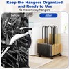 AIWFL 4 Side Storage Hanger Stacker Cart, Hanger Organizer Stacker