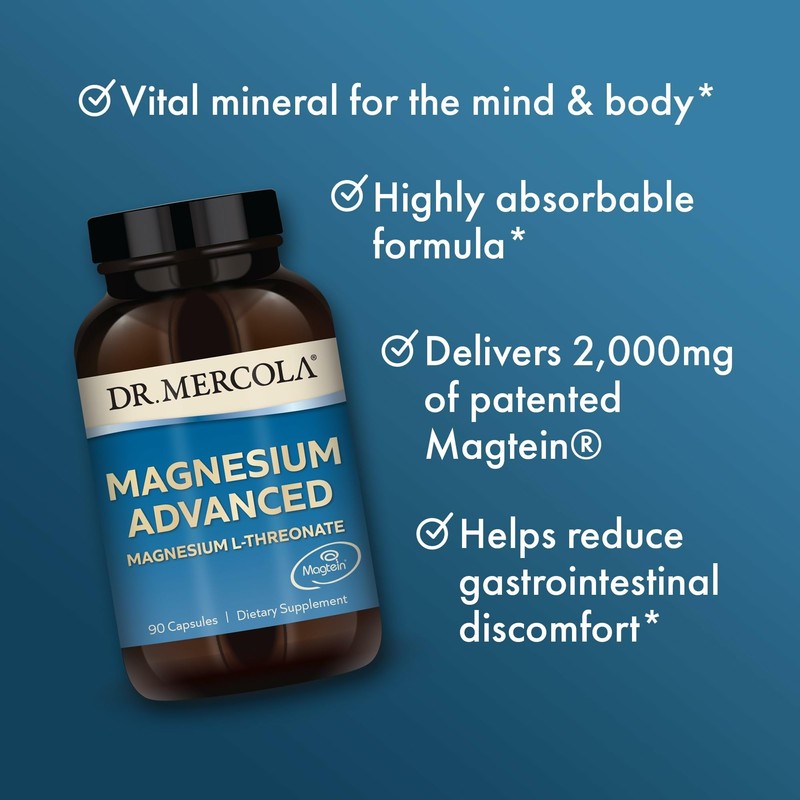 Dr. Mercola Magnesium Advanced - Supports Bone, Joint & Brain