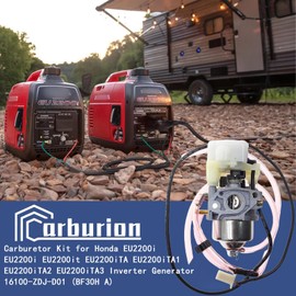 NEW EU2200i Carburetor with Air Filter Kit Compatible with Honda EU2200i EU2200it EB2200iTA EU2200iTA EU2200iTA1 EU2200iTA2 EU2200iTA3 Inverter Generator 16100-ZDJ-D01 BF30H A for Huayi P15D-2