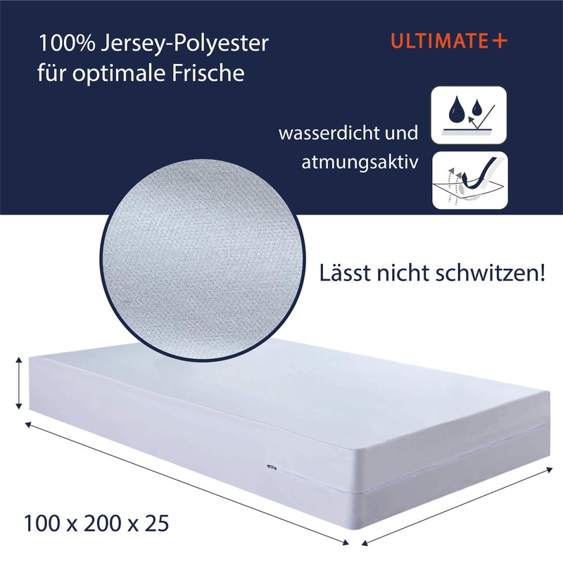 Twillie Complete Mattress Protector 100 x 200 x 25 cm,