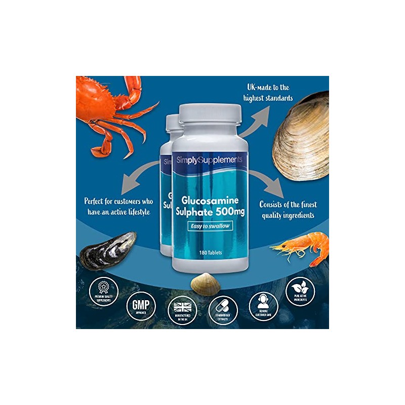 Easy to Swallow Glucosamine 500mg | Active Lifestyle Support |