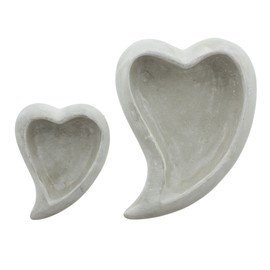 Earthenware Bowl Heart Set of 2