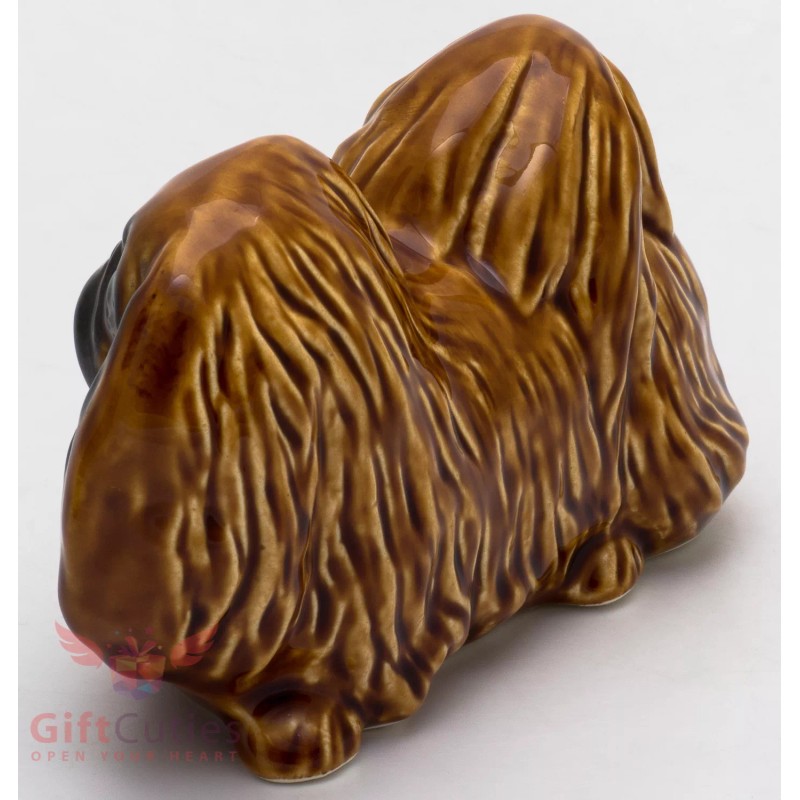 Porcelain Figurine of the Pekingese dog