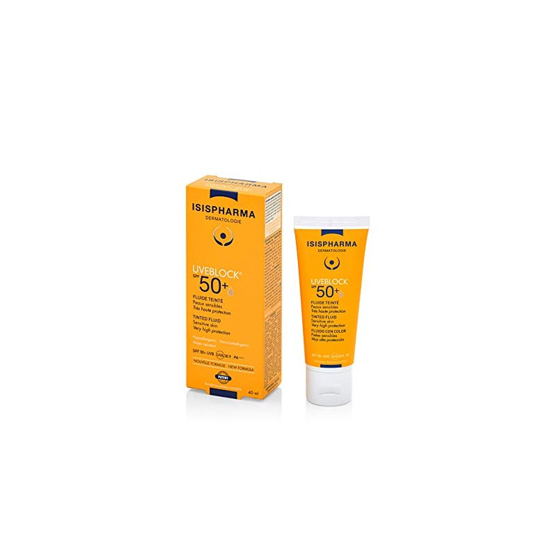ISISPHARMA - Uveblock Spf 50+ Fluido Tintado - Protección solar