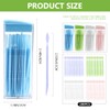 UPIQNG Plastic Toothpicks Disposable Interproximal Brush Sturdy Double-Ended Dental Pick