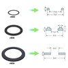 Strainer Washer and Ring Kit (6 pcs) - 10745, 10262