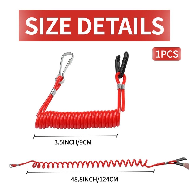 FDCGAS Motor Stop Switch Rope - 1 Piece Emergency Stop