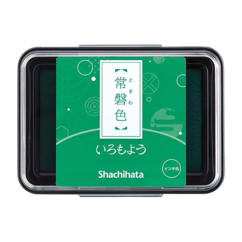 Shachihata HAC-1-G Iromoyo Ink Pad, Tokiwa-Iro (Green)