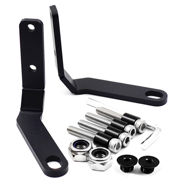LEDISHUN Motorcycle Rearview Mirror Down Bracket Handlebar View Side Mirror
