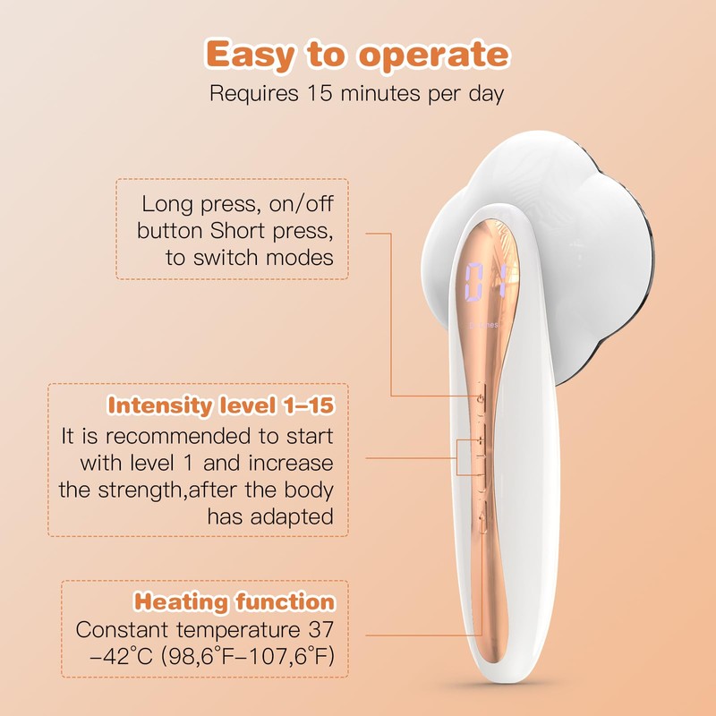 Anti-Cellulite Massager, EMS Electric Anti-Cellulite Massager Machine Suitable for Waist,