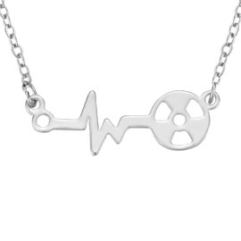 SENFAI - Collar personalizado de radiología para tecnólogos radiológicos universitarios (collar, acero inoxidable)