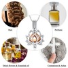 Oinsi Cremation Jewelry Lotus Shape Stainless Steel Memorial Necklace Inside