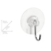 WENKO Static-Loc Nickel Hooks Round Transparent, Fixing No Drilling, Set