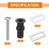 sourcing map 2Pcs Toilet Seat Cover Hinge, 40mm Blind Hole