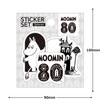 World Craft MOOMIN80TH MOSC-S539 Moomin Sticker Set of 3