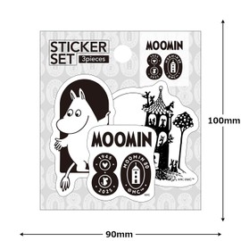 World Craft MOOMIN80TH MOSC-S539 Moomin Sticker Set of 3
