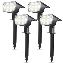 EXTRASTAR Solar Spot Lights [4 Pack/59 LED/4 Modes Outdoor Waterproof IP65 Solar Powered Security Lights Solar Powered Outside Landscape Walkway Yard Garden Driveway,