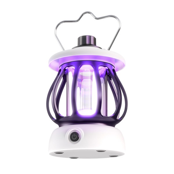 LFSYS UV Light Fly Trap Camp Light, Rechargeable Flying Insect