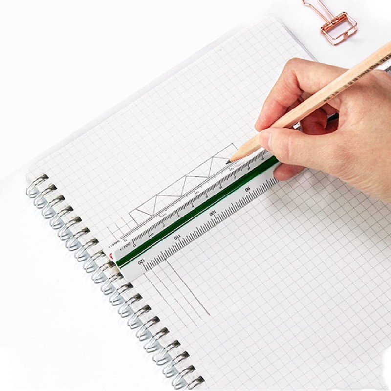 1 Piece Scale Ruler, Triangular Ruler Metric for Architects and