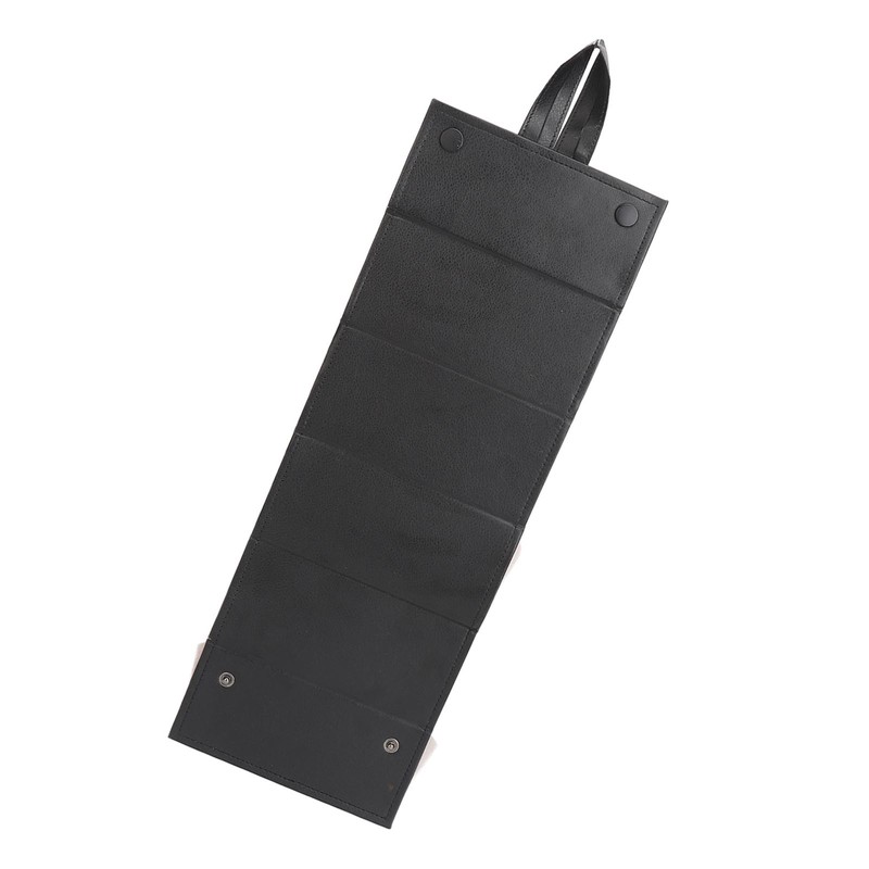5 Slot Eyeglasses Storage Case Black Folding Multi Compartment Sunglass