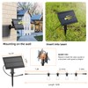 Kawaya Solar-Powered String Lights Outdoor, 100 FT LED USB-Charging Patio