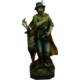 Saint Hubertus, height 20 cm, hand-painted