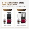 Stainless Steel Reusable K Cups for K eurig Supreme &