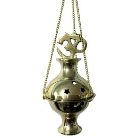 vrinda Brass Hanging Burner Om