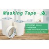 BOMEI PACK White Masking Tape Decorative Writable White Painters Tape