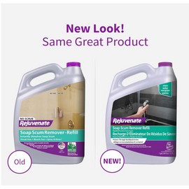 Rejuvenate Scrub Free Soap Scum Remover Cleaning Formula - Spray and Rinse for Streak Free