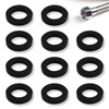 Shower Hose Washers,10 Pack Shower Head Washers Rubber Washers Seals,1/2