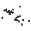 Fdit 200pcs M3 Black Carbon Steel Socket Cup Point Grub