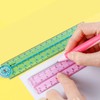 2 PCS Folding Ruler, 30cm Foldable Ruler Clear Ruler 15cm