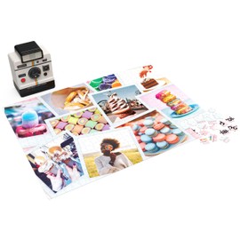 Polaroid, 500-Piece Sweet Treats Jigsaw Puzzle in 3D Tin Container Cool Vintage Retro 70’s Film Camera, for Kids, Teens, and Adults Aged 12 and up