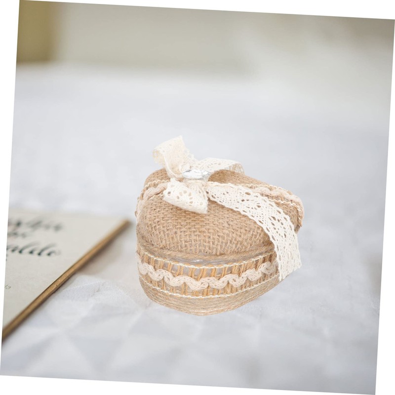 Baluue Heart Shaped Ring Storage Box Durable Jewelry Packing Case