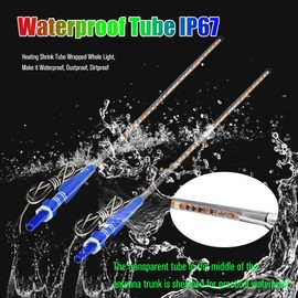 HONLEEX 2Pcs 3FT RGB LED Whip Lights 270° Auto Strobe LED Antenna Light Waterproof for Off-Road ATV UTV RZR Truck Boat Can-am.DC12V.(90cm)