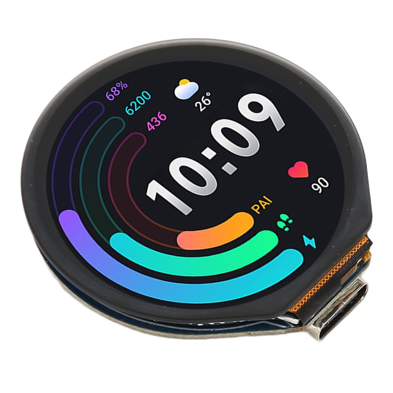 RP2040 Microcontroller Development Board with 1.28inch Round Touch LCD Screen
