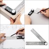 Smgda Digital Angle Finder, Stainless Steel 200mm/7 Inch Digital Angle