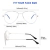 +3.5 Oversized Bifocal Reading Glasses for Women Men - Aviator