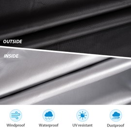 HOMEE Round Fire Pit Cover 36" x 20", 420D Heavy Duty Waterproof Patio Fire Bowl Cover,Fire Pit Table Cover, Outdoor Patio Firepit Cover for Fireplace Fire Bowl Fits for 30"-36" Fire Pit/Table