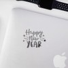 Decal Stickers of Happy New Year (Metallic Silver) (Set of